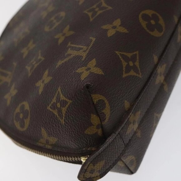 LOUIS VUITTON Monogram Trousse Demi Ronde Cosmetic Pouch M47520 LV Auth 126544 - Picture 11 of 16